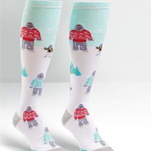 Sock It to Me - Yeti Family - Knee High Socks - Unisex